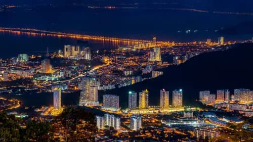 Night view of Penang